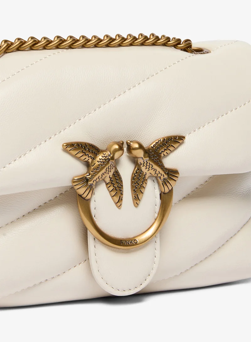 PINKO Logo Detail Top Handle Shoulder Bag